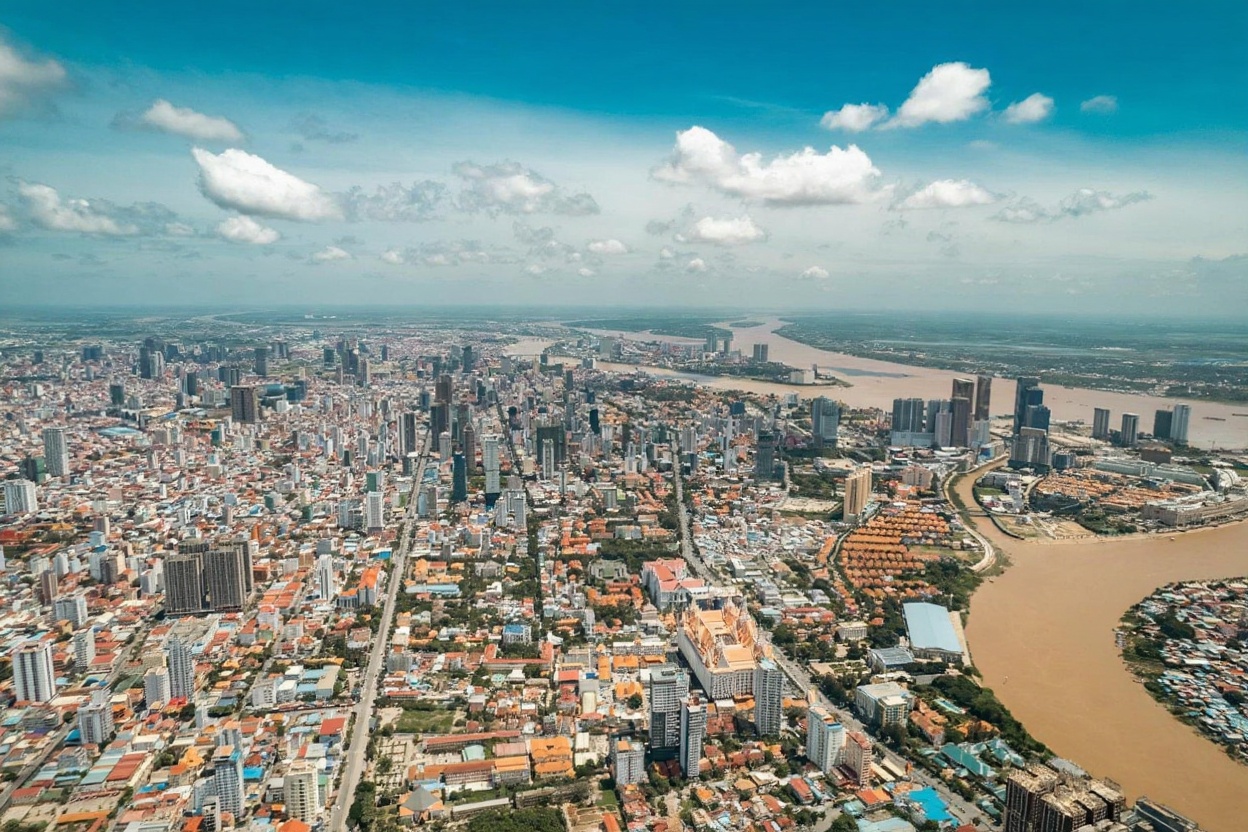 Phnom Penh at the confluence of the Mekong and Tonle Sap rivers — a city that rewards two days, not one